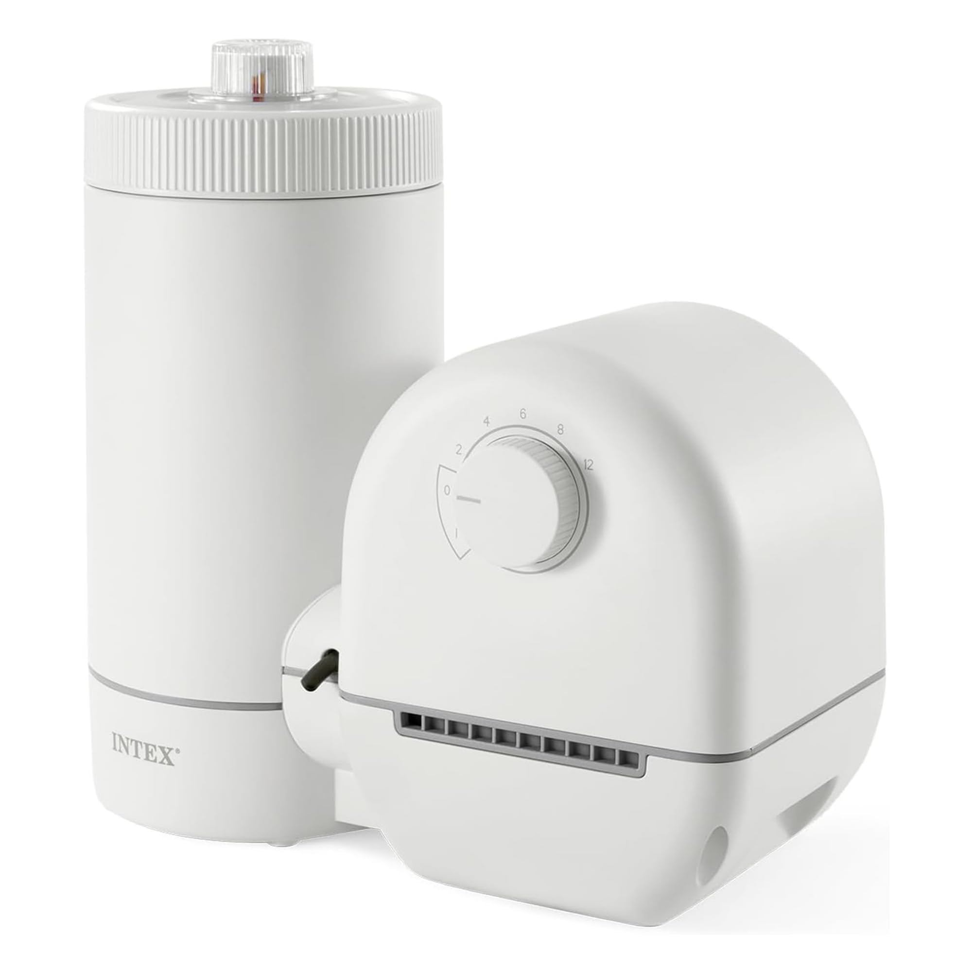 Intex Krystal Clear C1500 cartridge filter pump with filter canister and timer dial, studio product shot